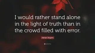 Everyone Must Stand Alone
