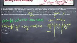 Concavity Practice Problem 5 - Calculus