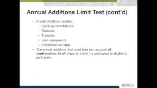 Nondiscrimination Test Reports | Annual Additions Limit Test | Sikich LLP
