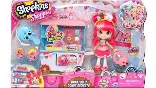 Shopkins Shoppies Doll Donatina's Donut Delights Unboxing Review