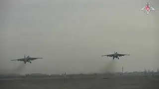Боевая работа экипажей Су-25 в зоне специальной военной операции