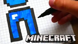 Я РИСУЮ ШТАНЫ из MINECRAFT!!! PIXEL ART / how to draw
