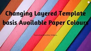 Formatting your Layered Portrait Template basis Available Paper Colours