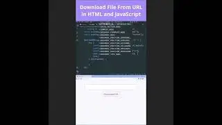Download Any File From URL in HTML and JavaScript #coding #code #webdesign #webdevelopment #html