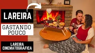 Como fazer LAREIRA gastando pouco (Lareira CINEMATOGRÁFICA para o Dia dos Namorados)