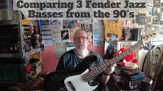Me and my Bass - Comparing 3 Fender Jazz Basses from the 90's