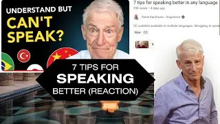 7 Tips For Speaking Better Spanish | [Steve Kaufmann Reaction]