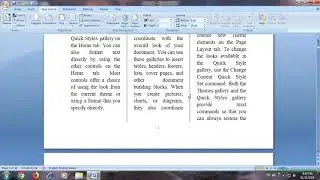how to Insert page number, column number and drop cap in ms word