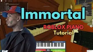 Playboi Carti - Immortal (VERY EASY Roblox Piano Tutorial) | SHEETS IN DESCRIPTION