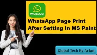 WhatsApp Page Print After Setting in MS Paint
