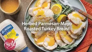 Herbed Parmesan Mayo Roasted Turkey Breast Recipe