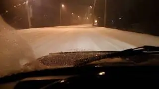 Погода жесть за рулем. замело все