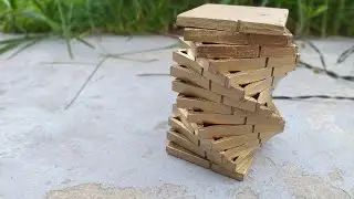 DIY СВЕТИЛЬНИК ИЗ ПРИЩЕПОК! КАК СДЕЛАТЬ? Creative idea from wooden clothespins! 13+