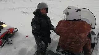 Очень плохая сьемка снегоходов )
