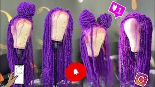 HOW TO: 613 FULL LACE WIG INTO PURPLE FAUX LOC WIG #613 #fulllace #fauxlocs