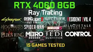GeForce RTX 4060 - How Good Can it Run Ray Tracing at 1080p? | Test in 15 Games | i7 10700F