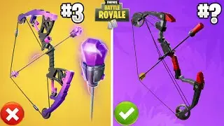 WORST TO BEST GUNS (BOWS) IN FORTNITE BATTLE ROYALE