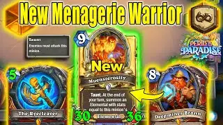 NEW Sandwich Menagerie Warrior Deck That's Actually Good At Perils in Paradise | Hearthstone