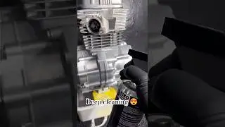 Engine cleaning 😍 #bikeshorts #yamaha #honda #royalenfield #engine #automobile