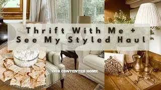 Thrifting and Styling My Home Decor~Thrifting & Styling With Me~Home Decor On A Budget#thriftwithme