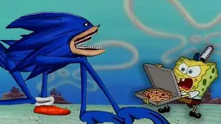Squidward kicks out Shin Sonic Tapes of his house