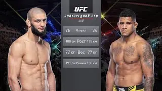 Хамзат Чимаев vs Гилберт Бёрнс (Полный бой UFC 4)