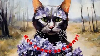 Кот топит за весну!