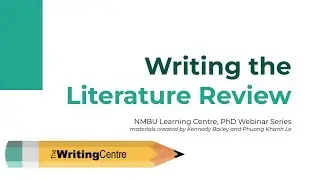 PhD Webinar: Writing the Literature Review