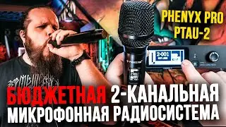 Двухканальная РАДИО Микрофонная система Phenyx Pro PTAU-2