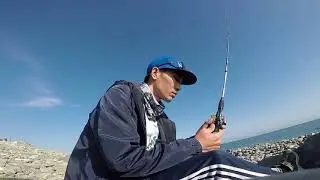 Рокфиш с берега. Морская рыбалка на черном море. Г. Сочи