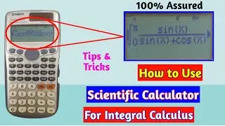 How to use Calculator to solve Integration । Definite Integrals using Engineering Calculator.
