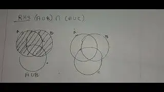 #9th #maths #exercise1.5-4 #A union B intersection C = A union B intersection A union C #education