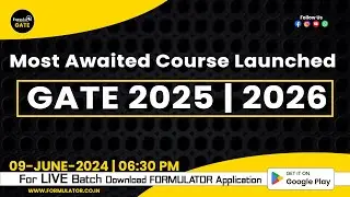 Most Awaited Course Launch | GATE 2025 | 2026 | Aspirants