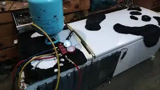 Старый 2х камерный холодильник в морозильный ларь Вторая жизнь