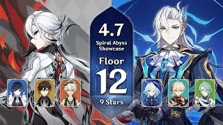 Arlecchino Vaporize & Neuvillette Hypercarry - 4.7 Spiral Abyss - Floor 12 (9 Stars) Showcase