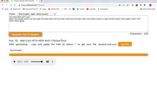 3 minute demo of AWS Polly & Google webkitSpeechRecognition