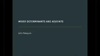 Mixed Determinants and Adjoints: When Classical Determinants and Adjoints No Longer Satisfy You