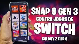 SNAPDRAGON 8 GEN 3 CONTRA JOGOS DE SWITCH! | Galaxy Z Flip 6 YUZU EMULATOR | Pokémon, Zelda, FIFA...