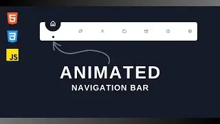 Responsive Animated Navbar Tutorial | HTML, CSS, JavaScript | Navigation Bar with Active Indicator