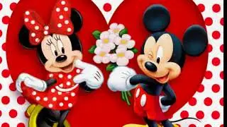 Розочка  и Микки Маусы! Disneyland. favorite characters from cartoons.