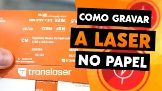GRAVAÇÃO A LASER NO PAPEL! FICA MELHOR QUE IMPRESSÃO 😱