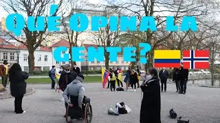 Manifestación en Noruega-Stavanger  apoyando a mi gente de Colombia ❤️🤗🇨🇴🇳🇴