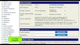 How to add categories to your store in CubeCart