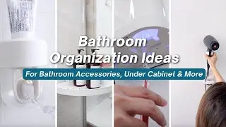 10 Bathroom Organization Ideas | For Bathroom Accessories, Under Cabinet & More #bathroomorganizer