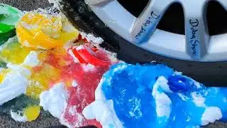 💨 Car Crushing Exploding Bubble Gum! Chewy Delight ASMR #ASMR