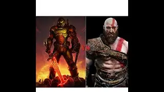 Kratos vs the Doomslayer