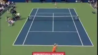 Dementieva's excellent defence against Pierce