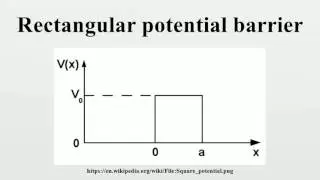 Rectangular potential barrier