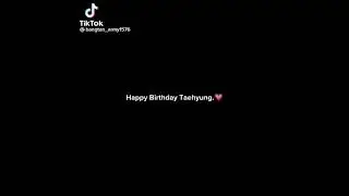 Happy Birthday✨ KIM TAEHYUNG✨ 🐯