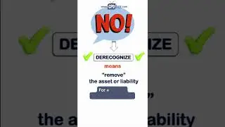 Speak like an IFRS expert - Part 2 (derecognition)